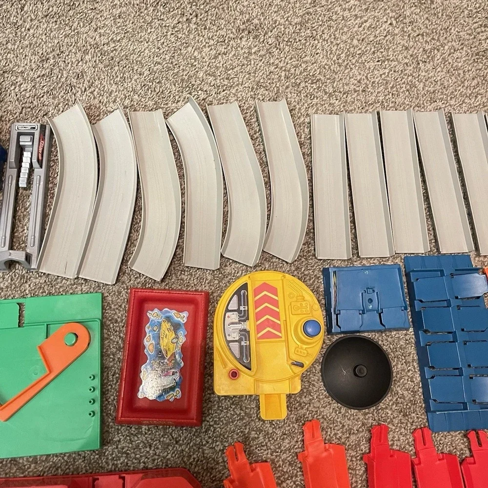 Hot Wheels Flame Track Lot Vintage 80s 90s  Connectors Shooters Track‎ Lot